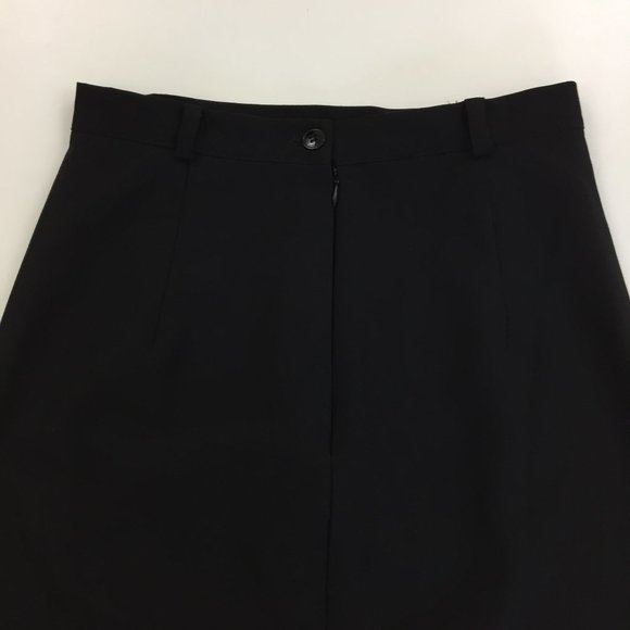 D&G DOLCE & GABBANA Basic Italy Black High Slit Front Skirt - Picture 4 of 16